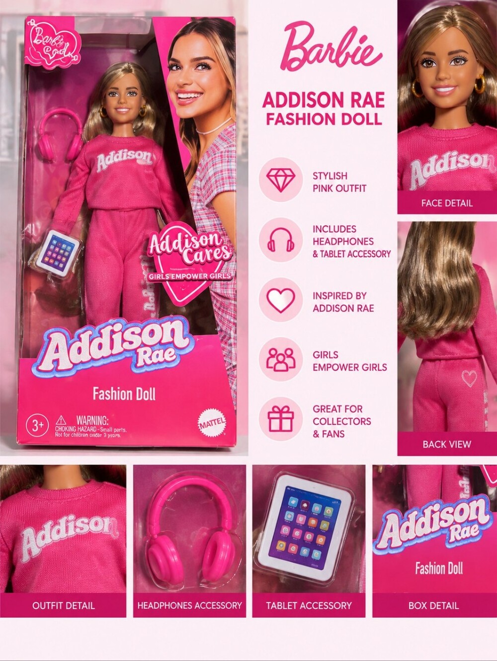 New Barbie Addison rae greys anatomy doll #36